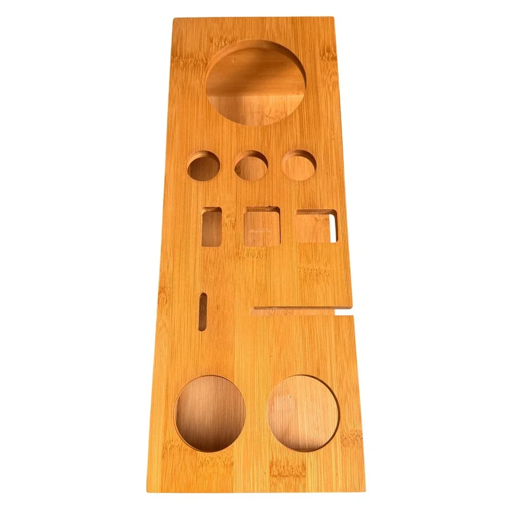 Bamboo Bar Tool Organizer Stand Brown Cocktail Shaker Bartender Hosting Decor